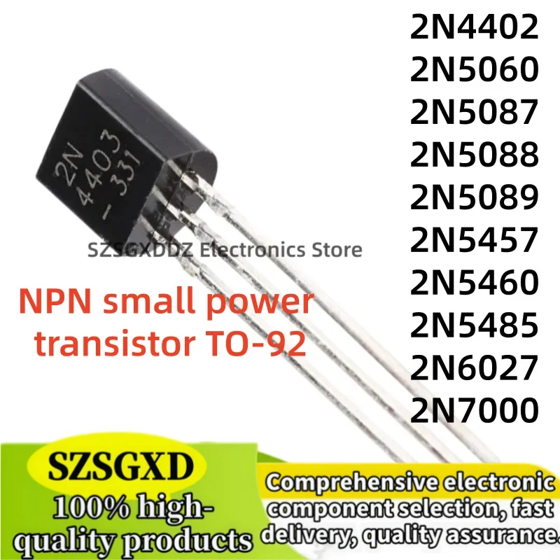10 pieces 100% new quality 2N4402 2N5060 2N5087 2N5088 TO92 2N5089 2N5457 2N5460 2N5485 2N6027 2N7000 TO-92 Transistor