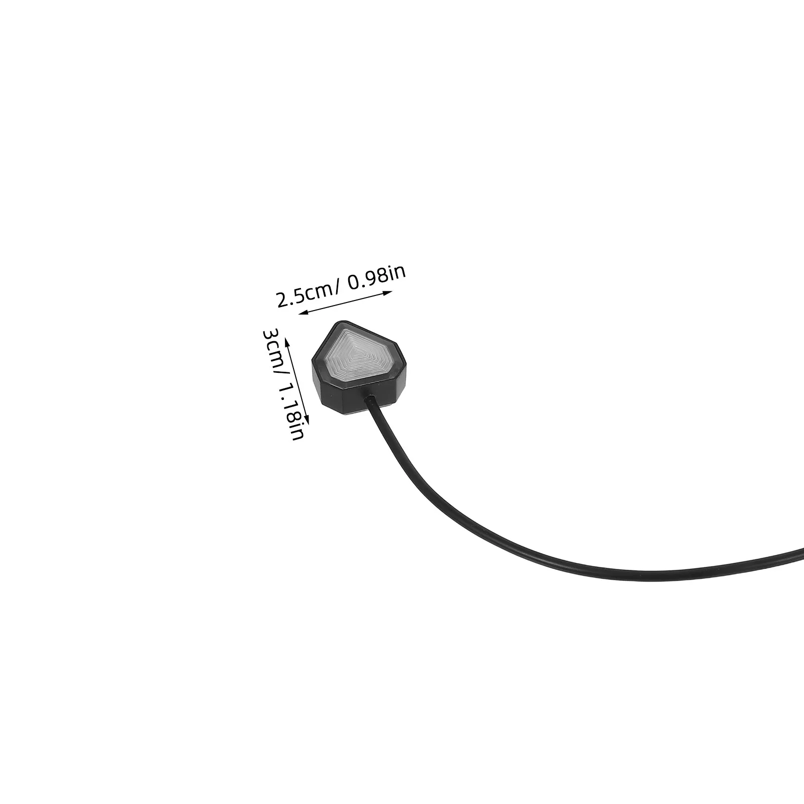 2Pcs Car Blind Spot Sensor Millimeter Wave Reversing Detection System 20M Range Lane Change Safety Warning Light