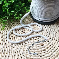 White Leaded Weighted Tape for Sheer Curtain Tulle Fabrics and Drapes Cording Curtain Sheer Lead Wire Rope Curtain Accessories