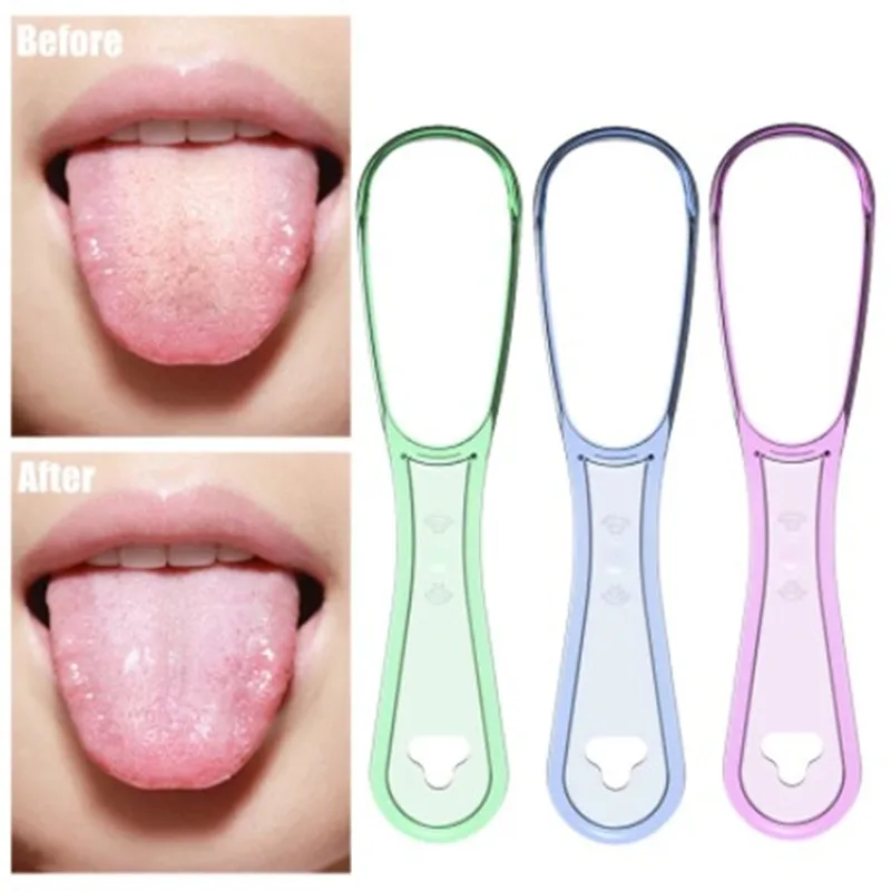 

Sdotter 5 Colors Tongue Scraper Oral Tongue Cleaner Medical Mouth Cleaning Brushes Reusable Fresh Breath Maker Tooth Brushes Acc