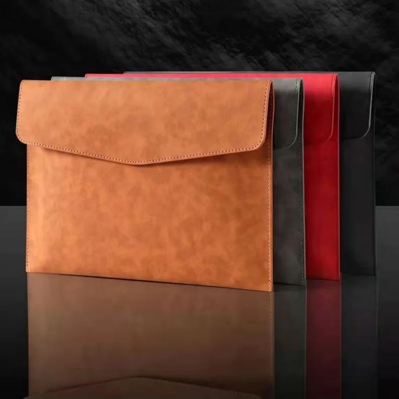 

A4 A5 Leather File Folder & Passport Holder - Document Organiser File Bag, Business Office School Supplies