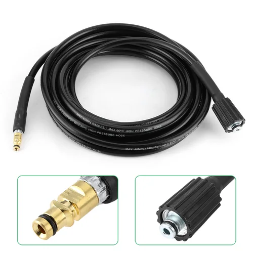 Imagen 2 del producto Manguera de limpieza de agua de alta presión, 6-15m, cable de tubo, manguera de lavadora a presión, manguera de agua para lavadora de coche para Karcher K2 (nueva versión), 1 ud.