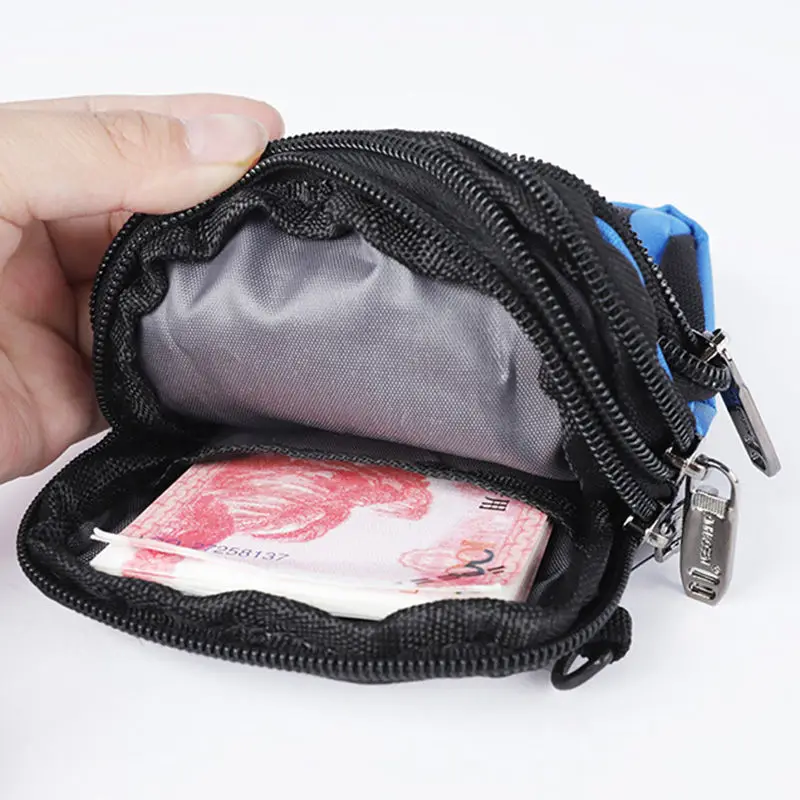 Sports Waist Bag Simple and Fashionable Mobile Phone Bag Outdoor Leisure Trendy Texture Multi-compartment Men's Crossbody Bag image 4