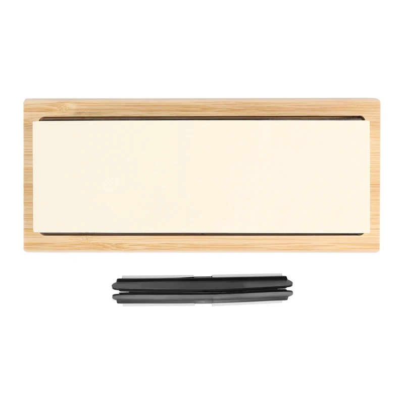 

M11K-Whetstone Set,5000/10000 Grit Double-Sided Knife Sharpening Stone For Kitchen,Non-Slip Bamboo Base And Angle Guide