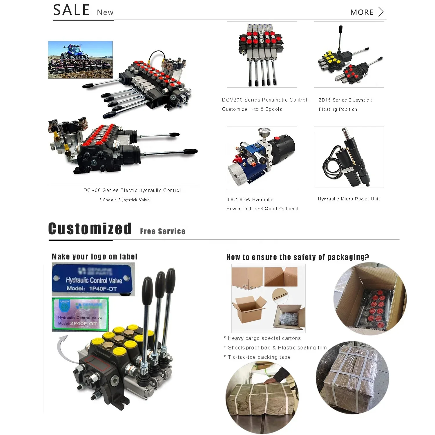 DC24V جرار هوائي 90L / دقيقة موزع هيدروليكي سرعة الاتجاه 3/4 "صمامات التحكم