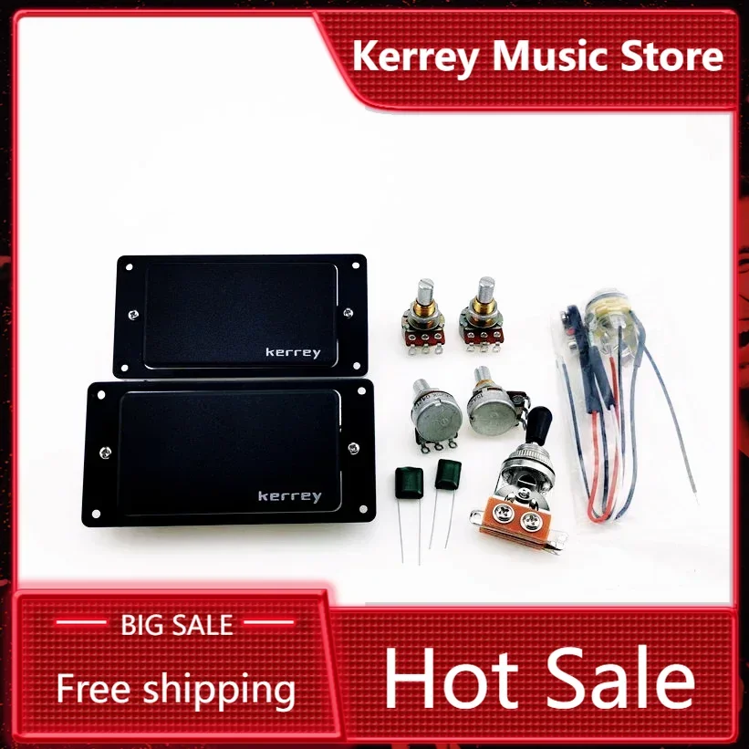 

Hot Sale--Kerrey Active Pickup Humbucker Electric Guitar Pickups Active 9V Battery Power Supply In Stock