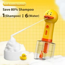 Electric dog cleaning foam machine Automatic soap dispenser for bathing Rechargeable shampoo mix bottle