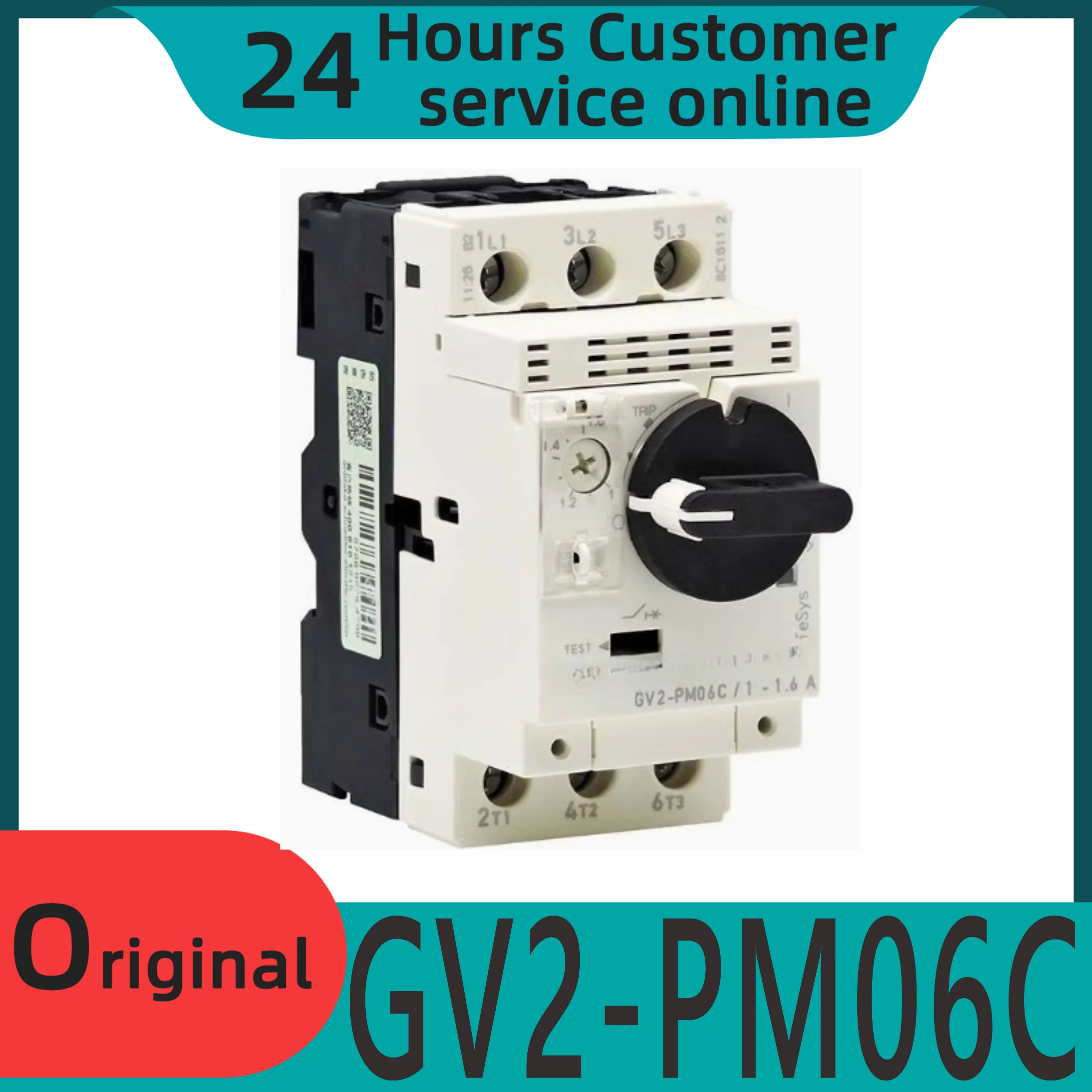 

New original motor circuit breaker GV2-PM06C GV2PM06C 1-1.6A
