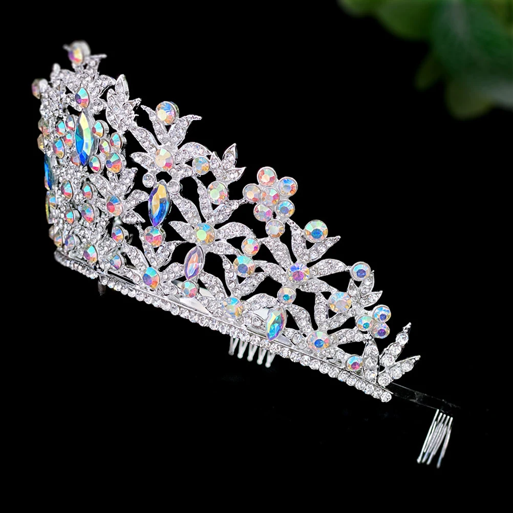 

Wedding Crown Hair Accessories Crowns for Women Bridal Tiaras Weddings Elegant Headband Rhinestone Bride