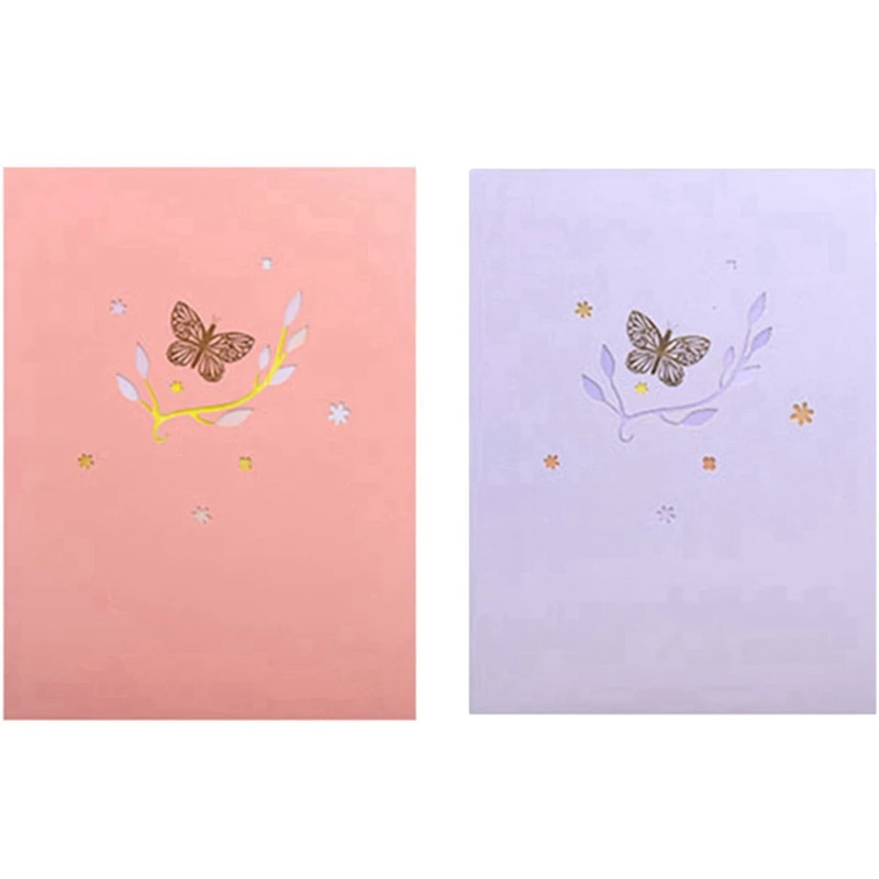 Up Card Greeting Card With Butterfly Design,Handmade 3D Butterfly Cards Anniversary