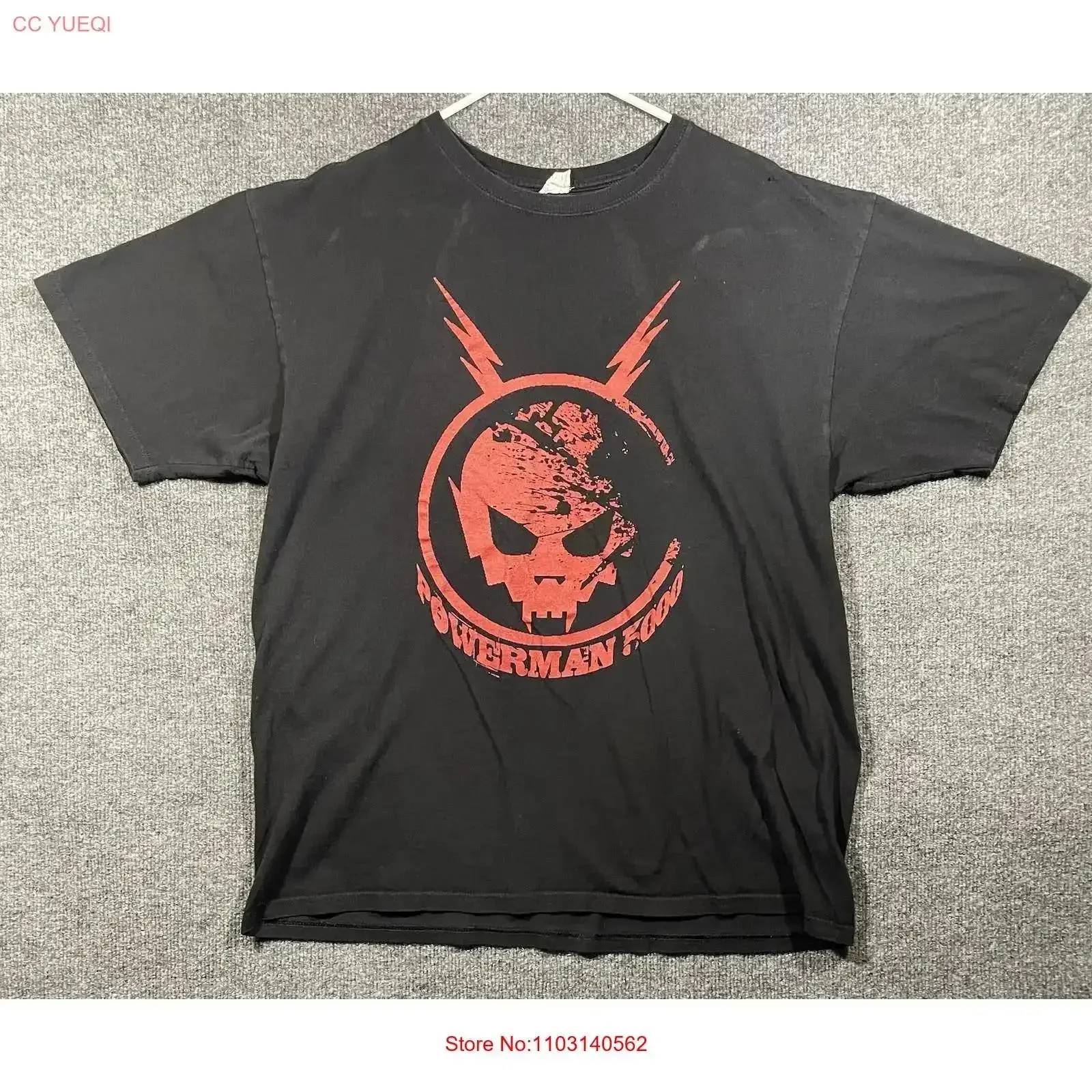 Powerman 5000 Band Black T Shirt XL I m A Super Villian Cool Heavy Metal vintage Washed graphic Stylish designer clothes Casual