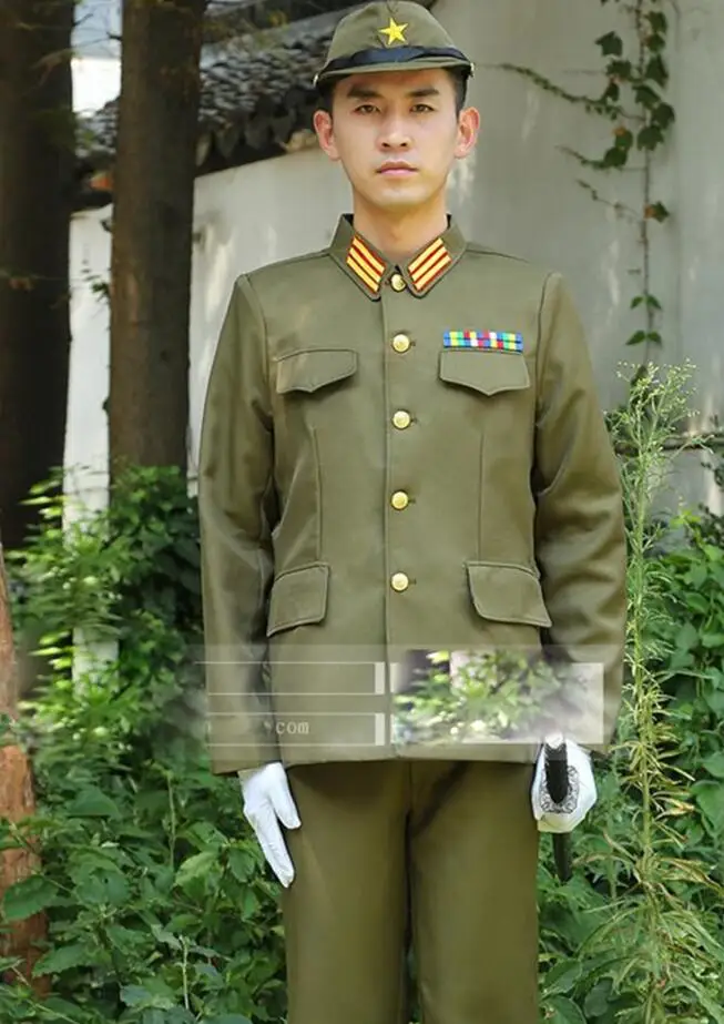 WW II Japanese Imperial officer Traditional vintage green uniform