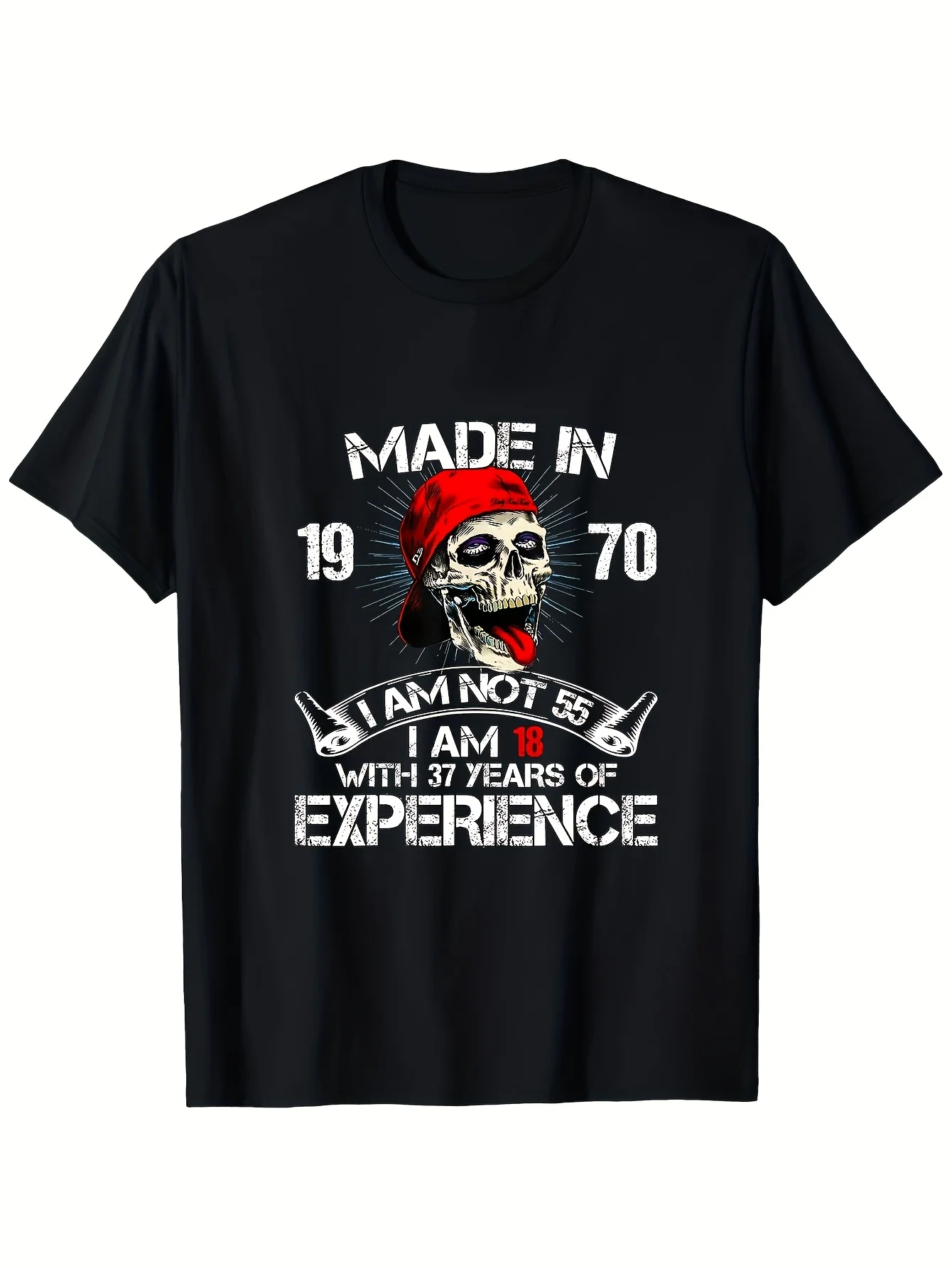 2026 Established in 1970, I Am Not 53; I Am 18 with 35 Years of Experience - Men'S T-Shirt - Soft And Lightweight Fabric - Short