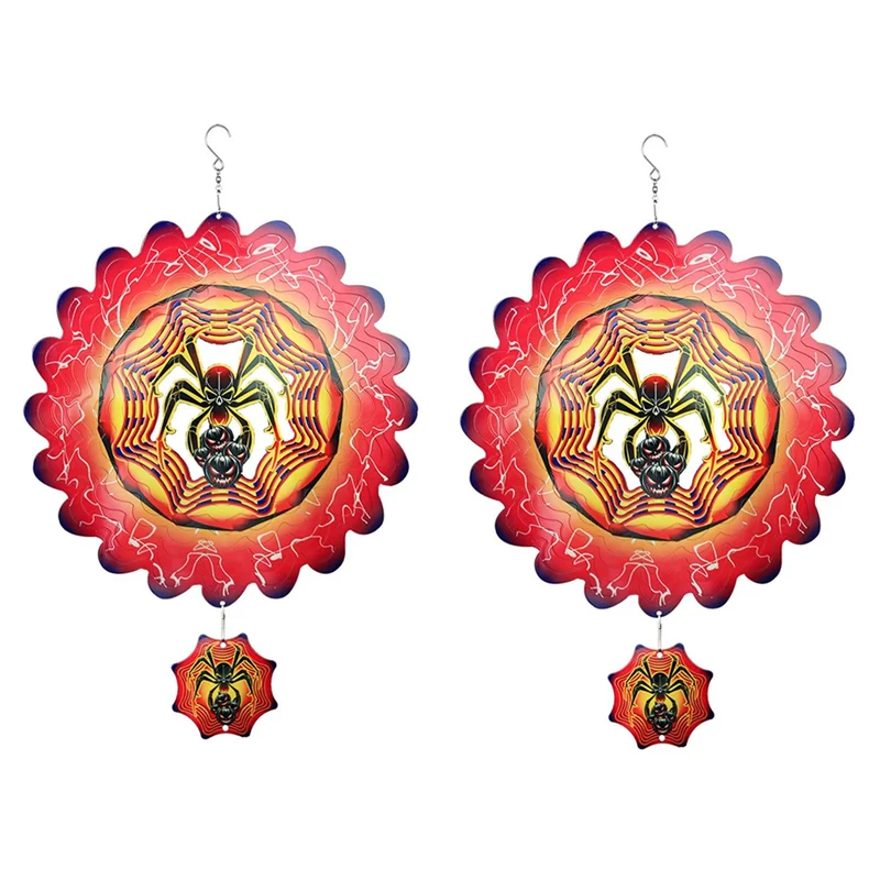 

ABFI 2X 3D Спиннер для улицы, украшение на Хэллоуин, подарок для Хэллоуина, садовый декор A