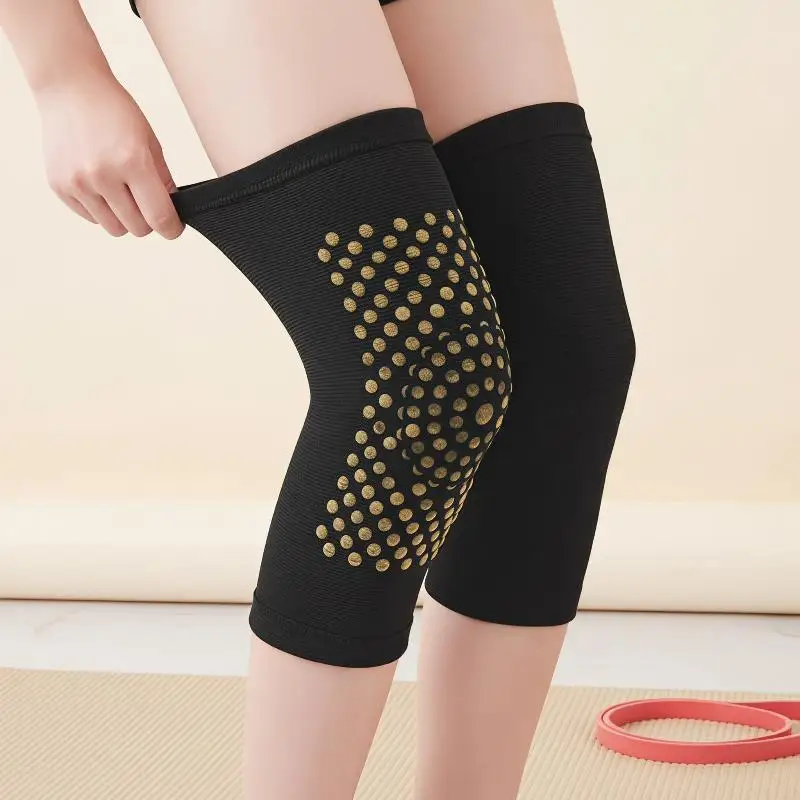 Self Heating Knee Brace 2Pcs Comfortable Warm Compression Non Slip Pad for Elderly Home Daily Knee Care