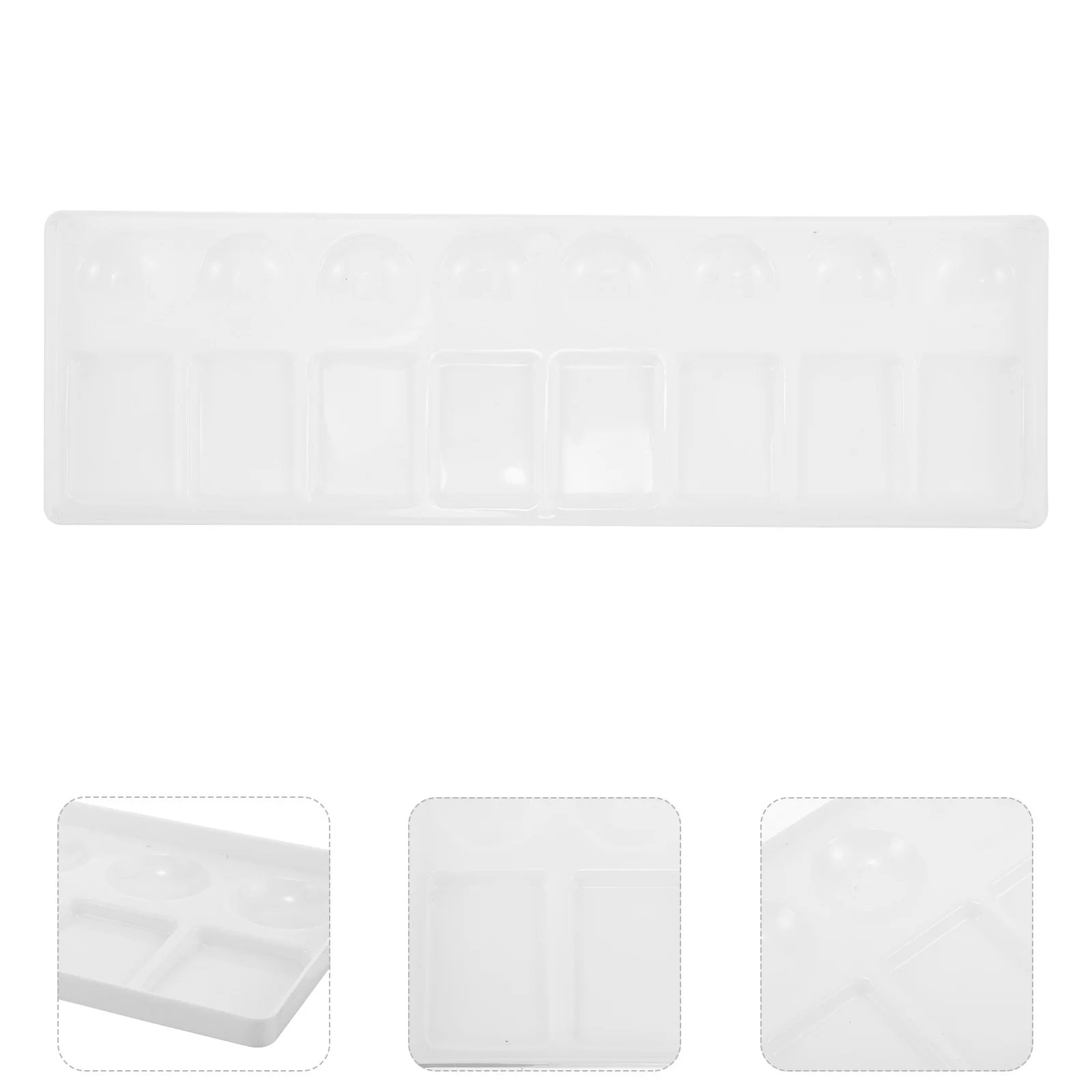 

Plastic Paint 16 Wells Watercolor Mixing White Artist Painting Supplies Practical Design Multi Functional Pigment Trays