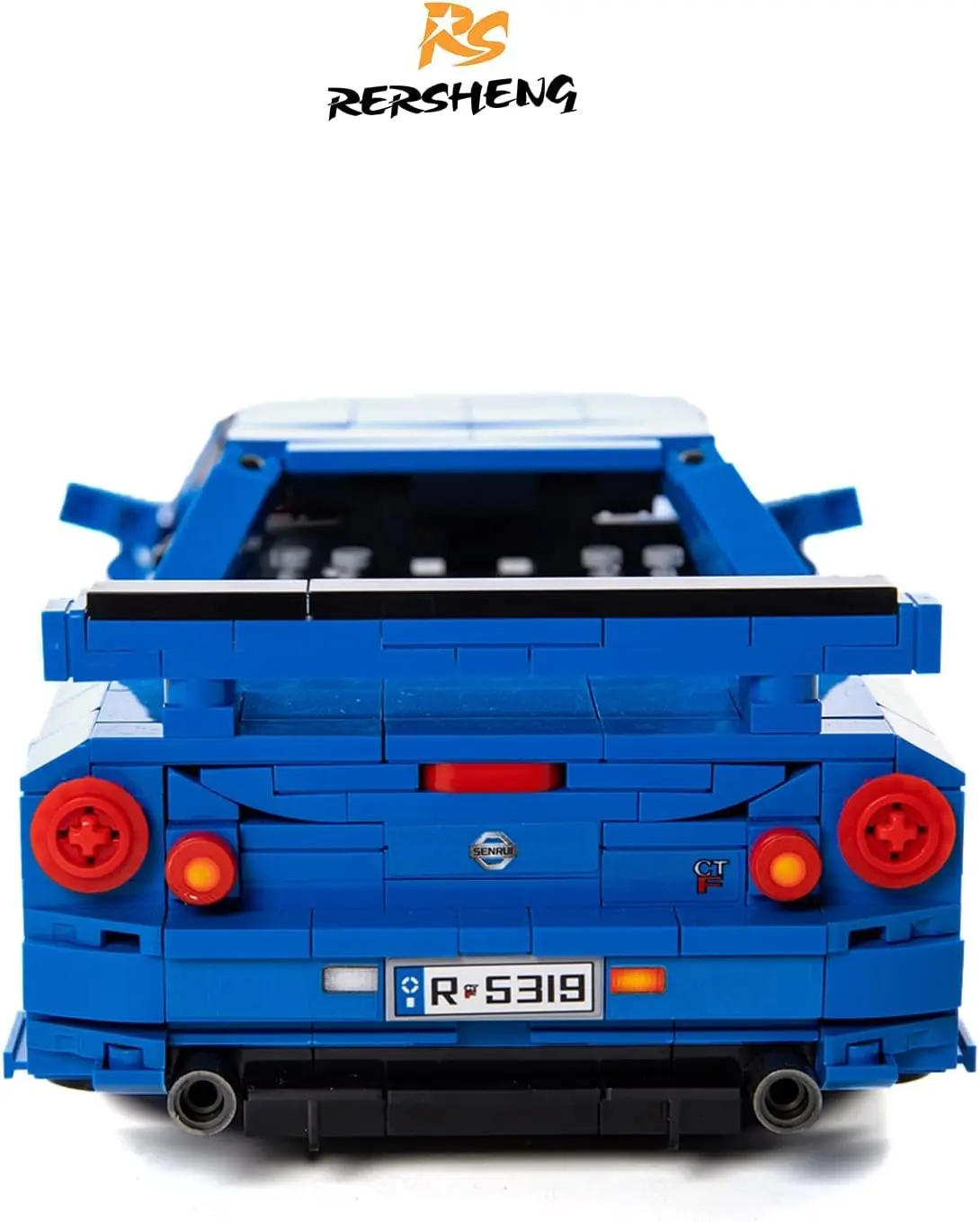 Initial-d Sport car Technology Building Kits and Construction Toy, Adult Collectible Model Cars Set to Build, 1:14