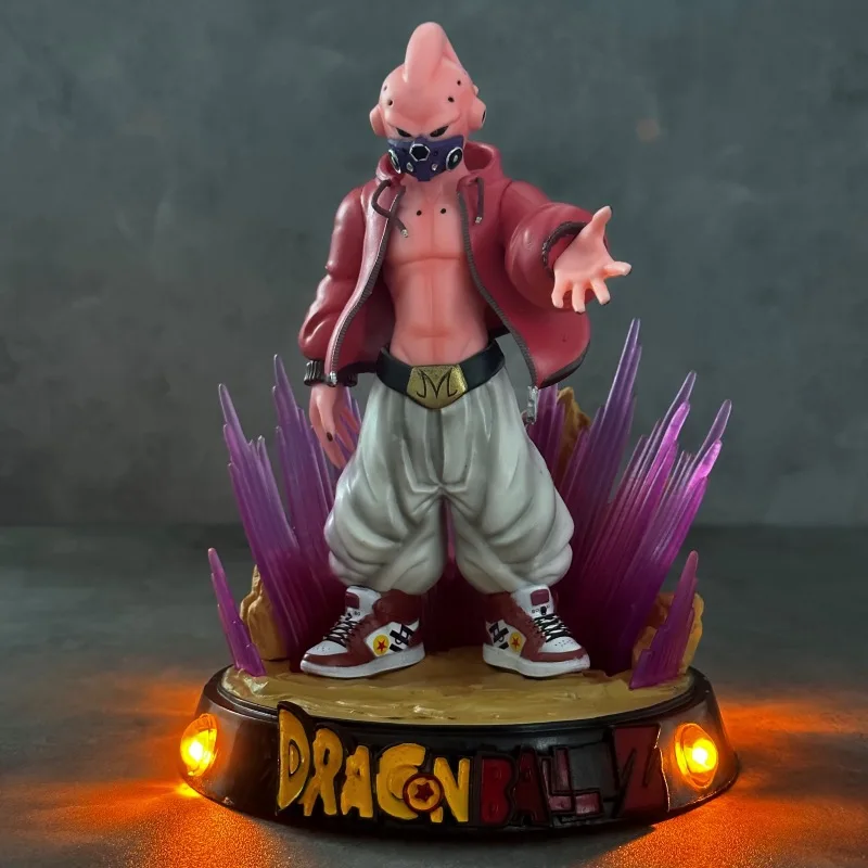 Bandai Dragon Ball hecho a mano GK, hombre mágico de moda Bu Ou Can Shine Super Saiyan, modelo de Anime, caja de estatua, adorno de caja ciega hecho a mano