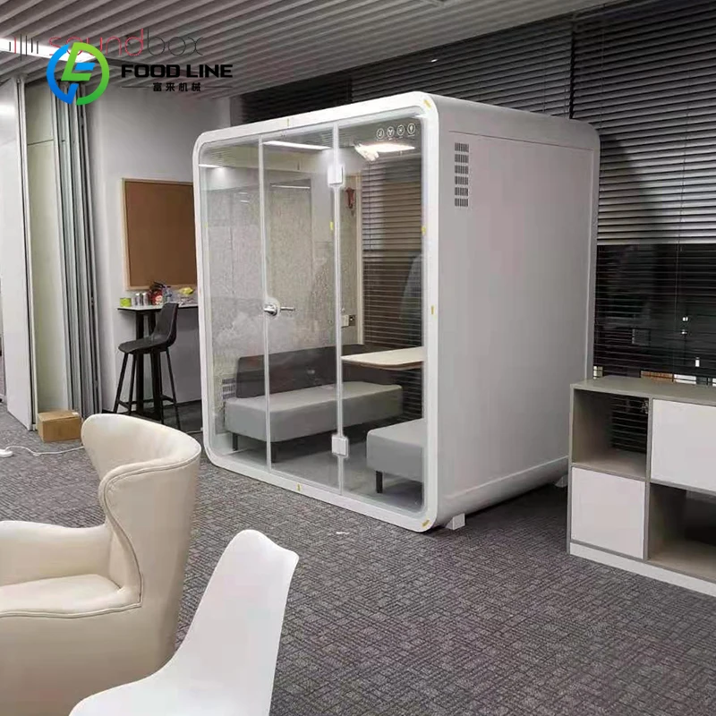 Customized Portable Office Pods Indoor Sound Proof Soundproof Booth Furniture Noise Insulation Phone Booth For Open Office Space