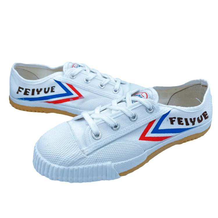 Kung Fu Schoenen Vechtsporten Tai Chi Taekwondo Wushu Wing Chun Karate Schoeisel Sportschoenen Training Sneakers Zwart en Wit