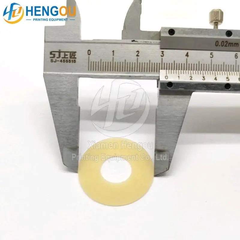 Pièces de machine d'impression offset à ventouse en caoutchouc jaune 32x13x0.8mm