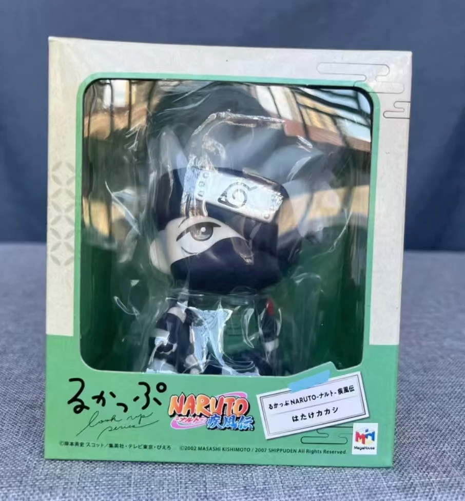 original-genuine-megahouse-look-up-naruto-shippuden-hatake-kakashi-naruto-uzumaki-figure-anime-collectible