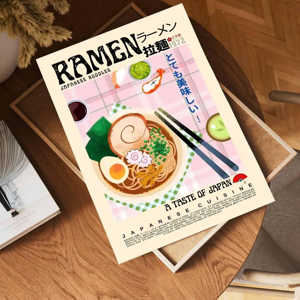 Pósteres adhesivos de película de comida, pegatina de papel Kraft Retro, bricolaje, habitación, Bar, cafetería, arte estético, pintura de pared