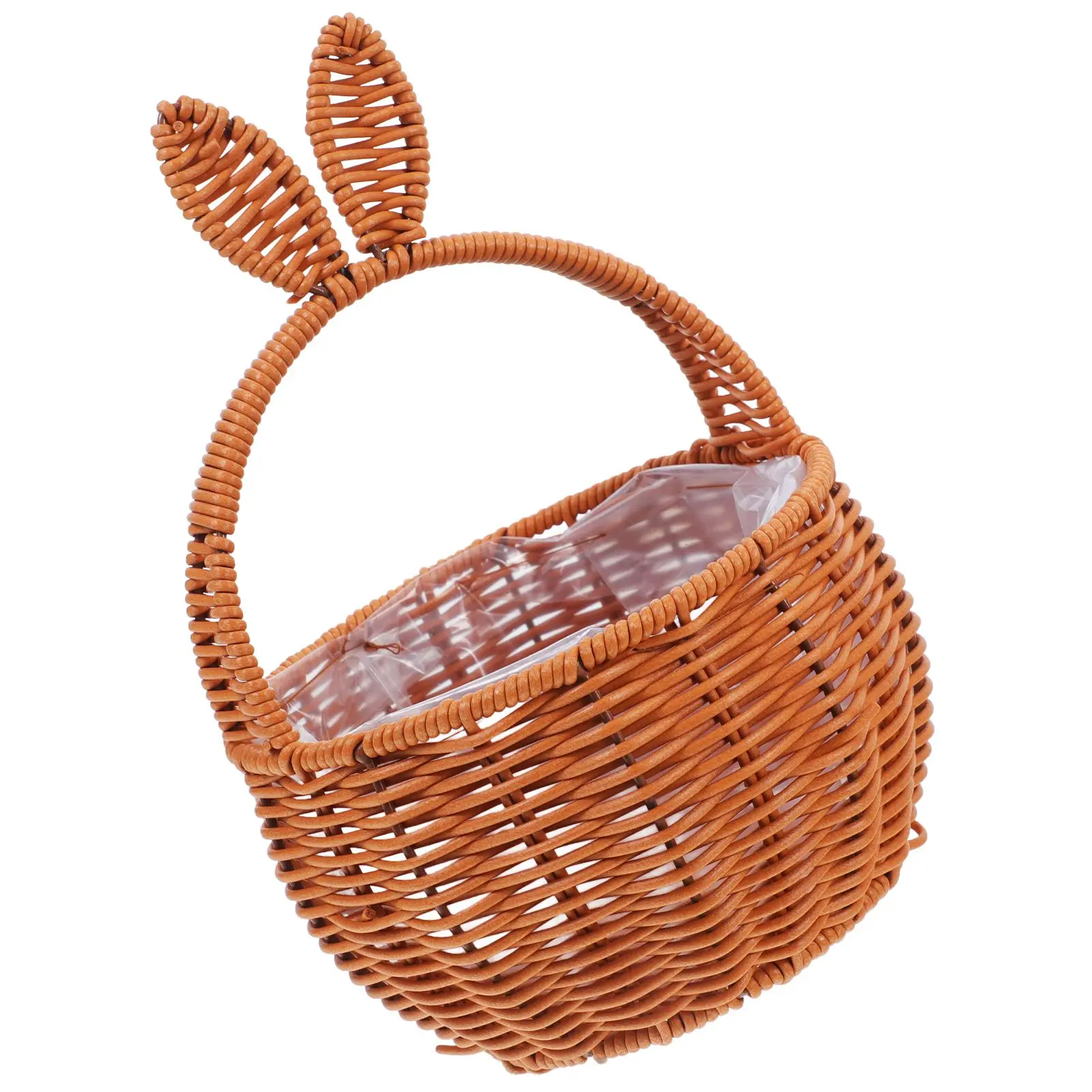 

Rabbit Ears Woven Baskets Portable Handmade Small Basket for Decorative Storage Outdoor Use Lightweight