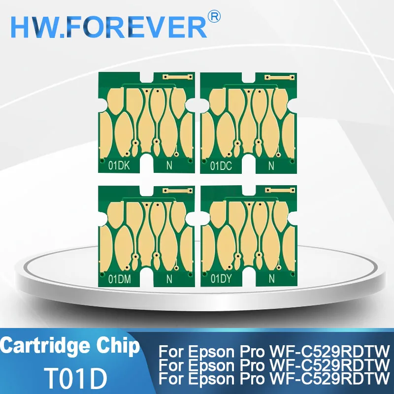 

T01D T01D1 T01D2 T01D3 T01D4 Ink Bag Chip For Epson WorkForce Pro WF-C529RDTW WF-C579RD2TWF WF-C579RDTWF Printers