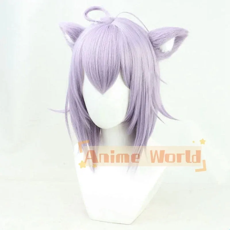 2025 11 Virtual YouTuber Hololive Nekomata Okayu Cosplay - + ذيل الهالوين عيد الميلاد امرأة الرجال الكبار شعر مستعار