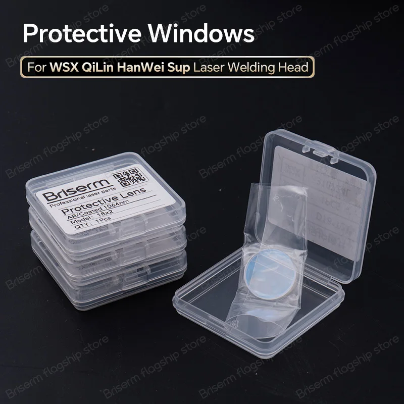 Laser Protective Welding Lens 18x2 20x2 20x3 20x4 Fiber Laser Welding Lens SUP Qilin WSX Laser Welding Machine Protective Lens