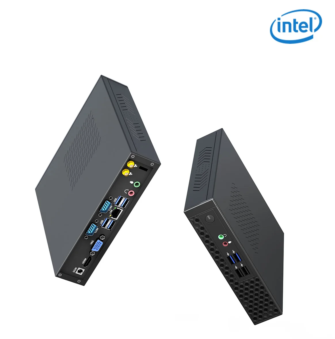 TexHoo Mini PC Gaming Computer Intel Core i5 13500H AMD R7 5800H Processor ITX Windows 11 Pro 10 System Unit DDR4 NVMe WiFi