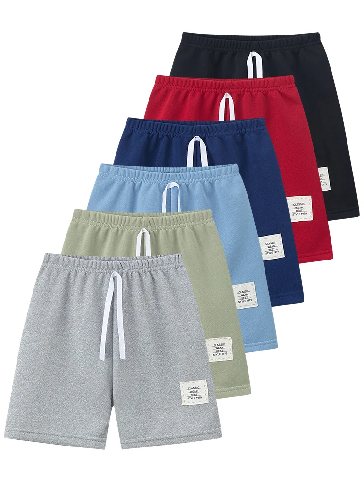 AliExpress NONE 3/6-piece Set Of Children's Multi-color Drawstring Casual Shorts For Boys And Girls Summer Sports Running Cycling Versatile Pant