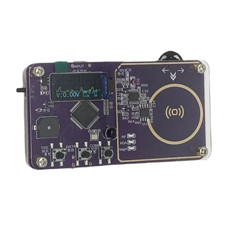 【Cable USB-C】 Probador de control remoto de detección de llaves de automóvil, detector de frecuencia de voltaje de salida ajustable (0-999 Mhz) Detección remota Rf