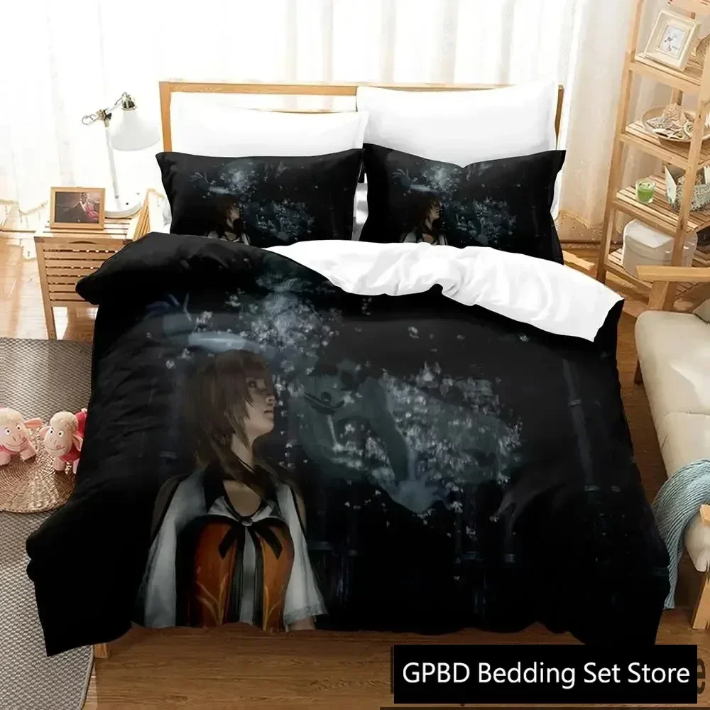 

Game Anime Project Zero Comfortable Duvet Quilt Cover Pillowcase Bedding Set Children Bedroom Decoration Home Textile