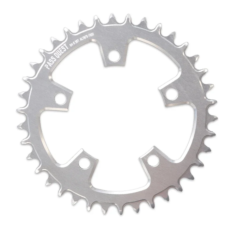 PASS QUEST 94 BCD (5-bolt) ROUND Narrow Wide Chainring crankset mtb