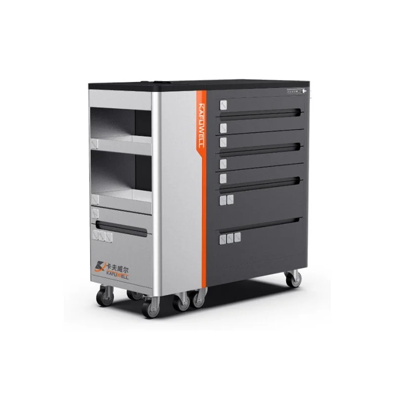 

KAFUWELL PK4578T 2025 Oem 7 Drawer Garage Storage Workshop Trolley Rolling Steel Set Box Tool Cabinet
