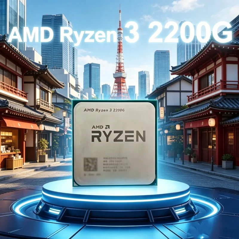

Retailed AMD Quad-Core Quad-Thread CPU Ryzen 3 2200G R3 2200G 3.5 GHz Zen 0.014 YD2200C5M4MFB Socket AM4 Without cooler