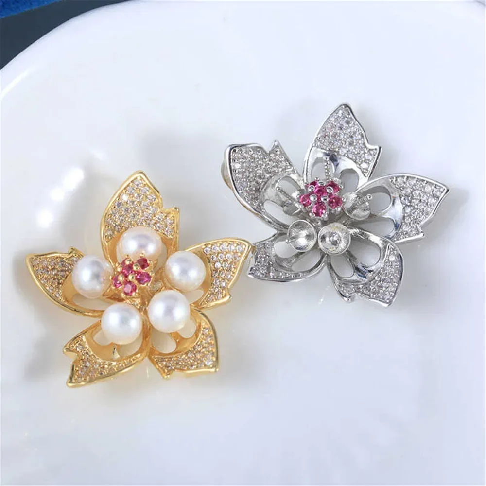 

DIY Gold-Plated Pearl Pendant Setting, Handmade Jewelry Crafting Accessories Jewelry Findings No Pearl No Chain