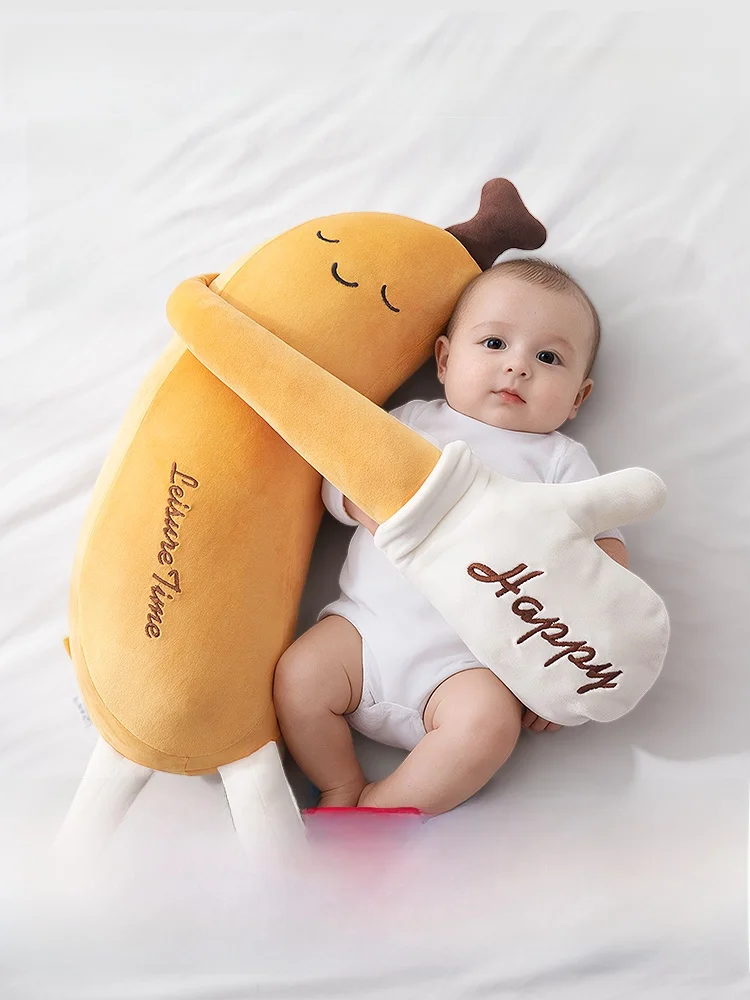 

Детская успокаивающая подушка для сна в мультяшном стиле, универсальная, с полым хлопковым наполнителем, моющаяся наволочка