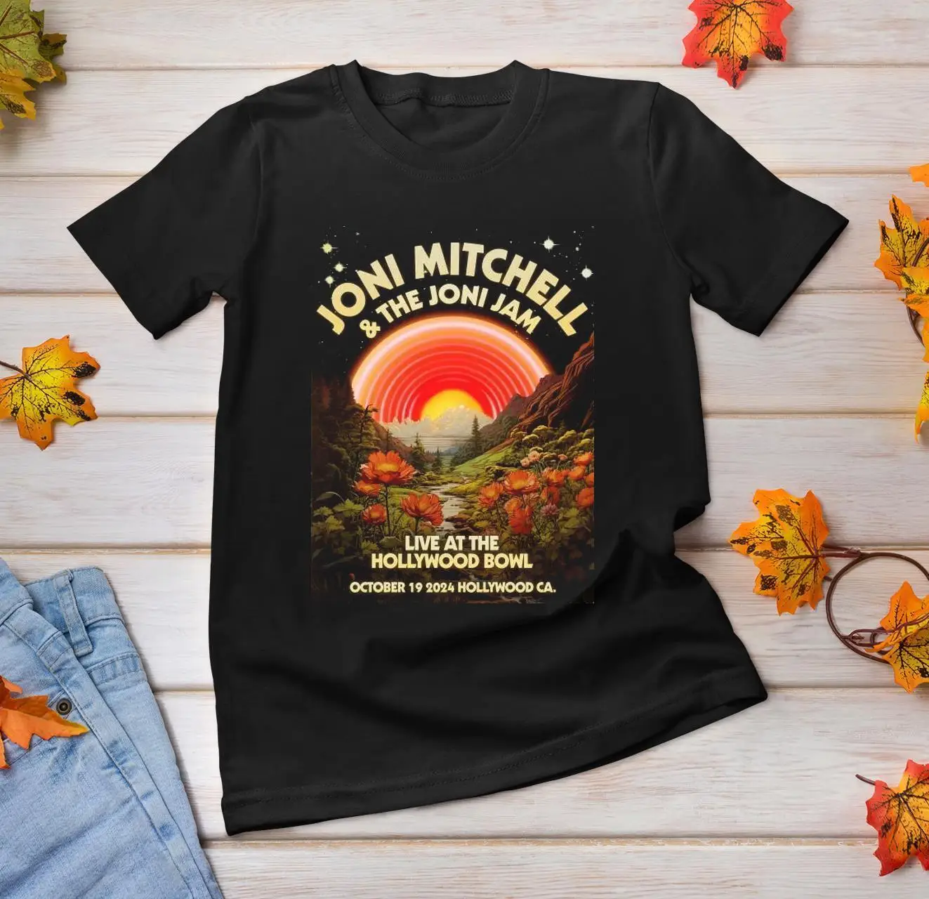 Joni Mitchell The Joni Jam Los Angeles CA October 19 2024 Tour Shirt AR273