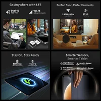 Teclast T65 Tablet 13.4" 2K 120Hz Android 16 Tablets Unisoc T7280 Octa Core Max 26GB RAM 128GB ROM 8000mAh 4G LTE 7