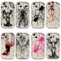 luxury bloodsacrifice Black Angel Death demon Case For OPPO Realme 12 11 10 9 8 7i 6 5 Pro Plus C67 C55 C31 C35 C11 C12 C15 C20