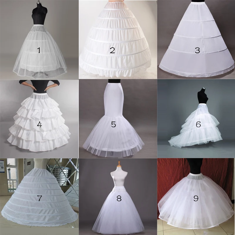 Y&M Factory wholesa Hot Sell Many Styles Bridal VeiI Wedding Accessories Petticoat Hoop Crinoline Prom Underskirt Fancy Skirt