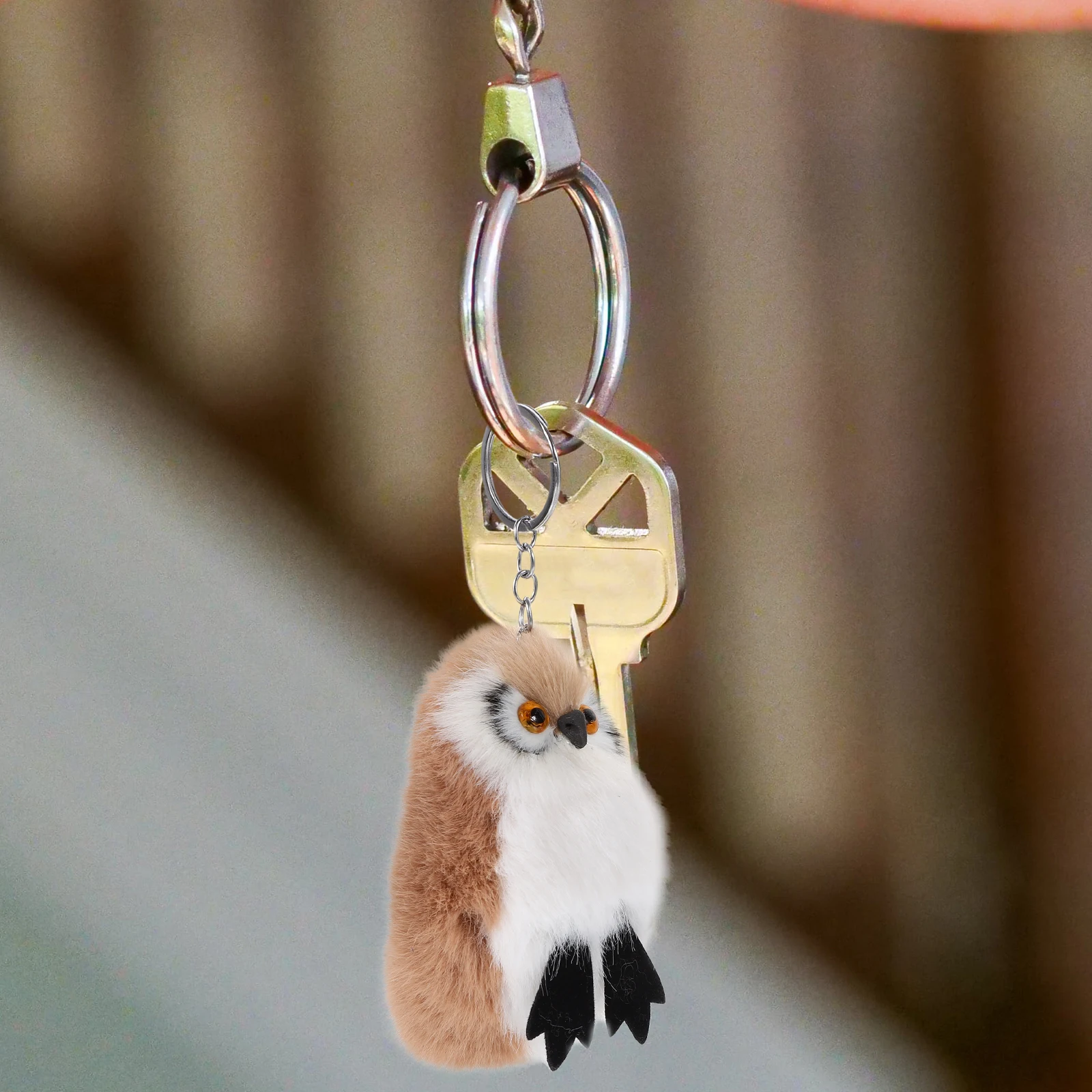 

Unique Owl Keychain Fashionable Animal Look Compact Key Ring for Wallet Purse Bag Charm Lightweight Keychain Pendant for Women