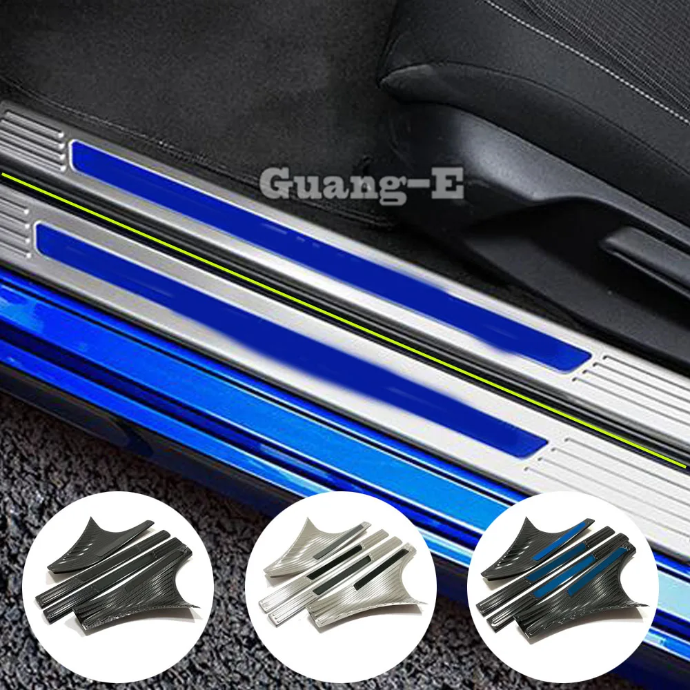 For Honda Civic 11th Gen 2022 2023 2024 Stainless Steel Inner Door Sill Scuff Plate Cover Trim Car Accessories Threshold Pedal