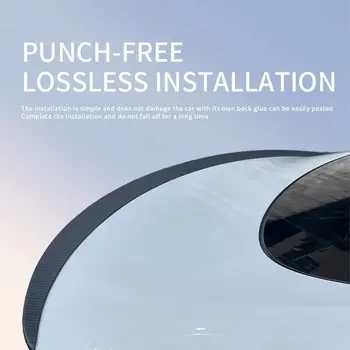 Prawdziwy tylny spojler z włókna węglowego do Tesli Model 3 Highland 2024-2025, wysokowydajny spojler, skrzydło, akcesoria 10 best sales spojler tylny modelu 3 - №5