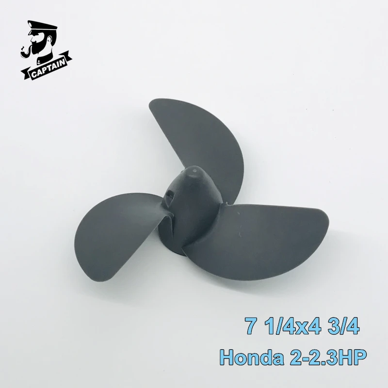 

Captain Honda Outboard Propeller 7 1/4x4 3/4 Fit Honda Engine 2HP 2.3HP BF2 /BF2.3HP *NH283* (STIN GRAY) 3 Blades