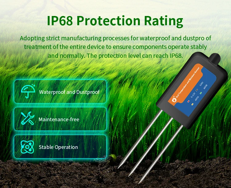 IOT 4G Agricoltura Terreno Digitale Npk Ec Ph Impianto Igrometro Sonda di Umidità Misuratore Sensore Collegamento Telefoni Cellulari Tester del Suolo 5 in 1
