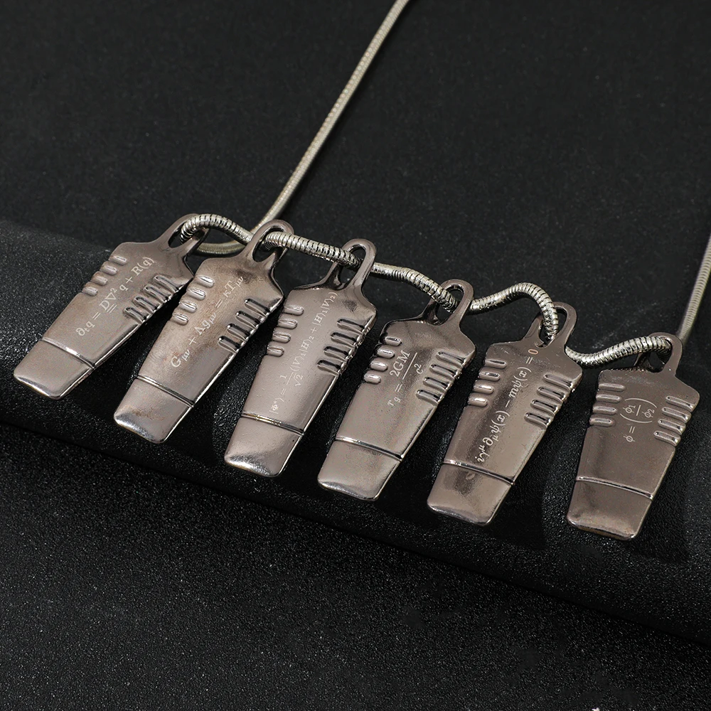 Personalized Game Mathematical Formula Pendant Necklace Cool Fashion High Quality Jewelry Accessories Gift Suitable for Gamers